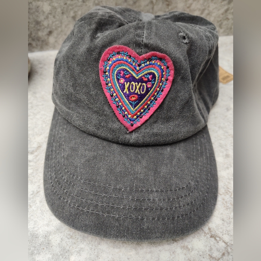 Natural Life "Do What You Love" baseball cap With Heart Patch XOXO